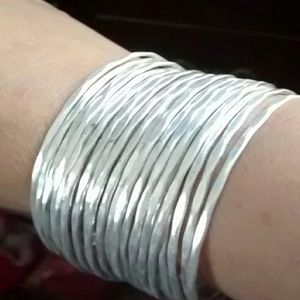 Silver Bangles Bracelet
